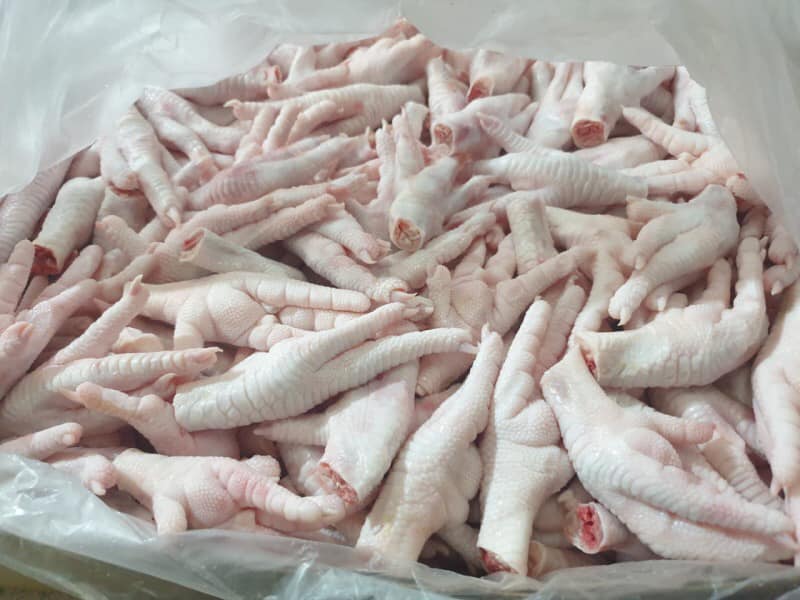 Frozen chicken feet